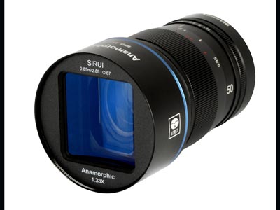 SIRUI 50mm F1.8 1.33X Anamorphic Lens – E Mount APS-C için uygun