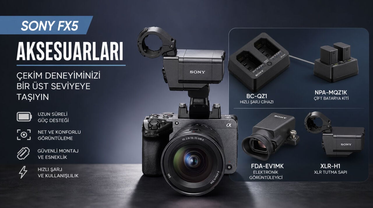 Sony FX5 Sinema Kamerası Aksesuarları Nelerdir?