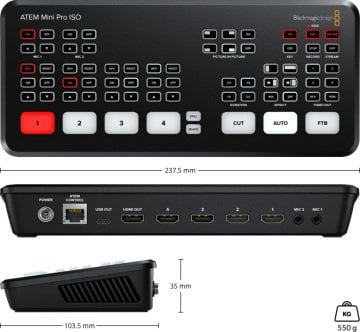 Blackmagic Design Atem Mini Pro ISO Görüntü Mikseri