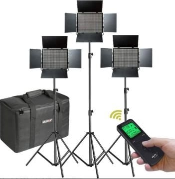 Viltrox VL-D85T 3300-5600K Bi Color LED 3'lü Işık Seti