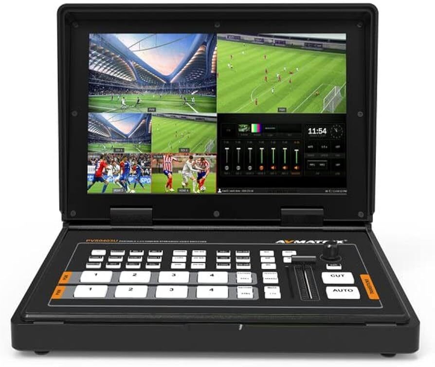 AVMatrix PVS0403U Portatif 4 Kanal SDI/HDMI Video Switcher  10.1'' Ekranlı Canlı Yayın Mikseri