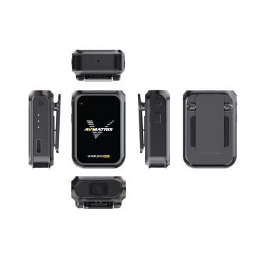 AVMATRIX WM12-2 (2TX+1RX Kablosuz Yaka Mikrofonu)