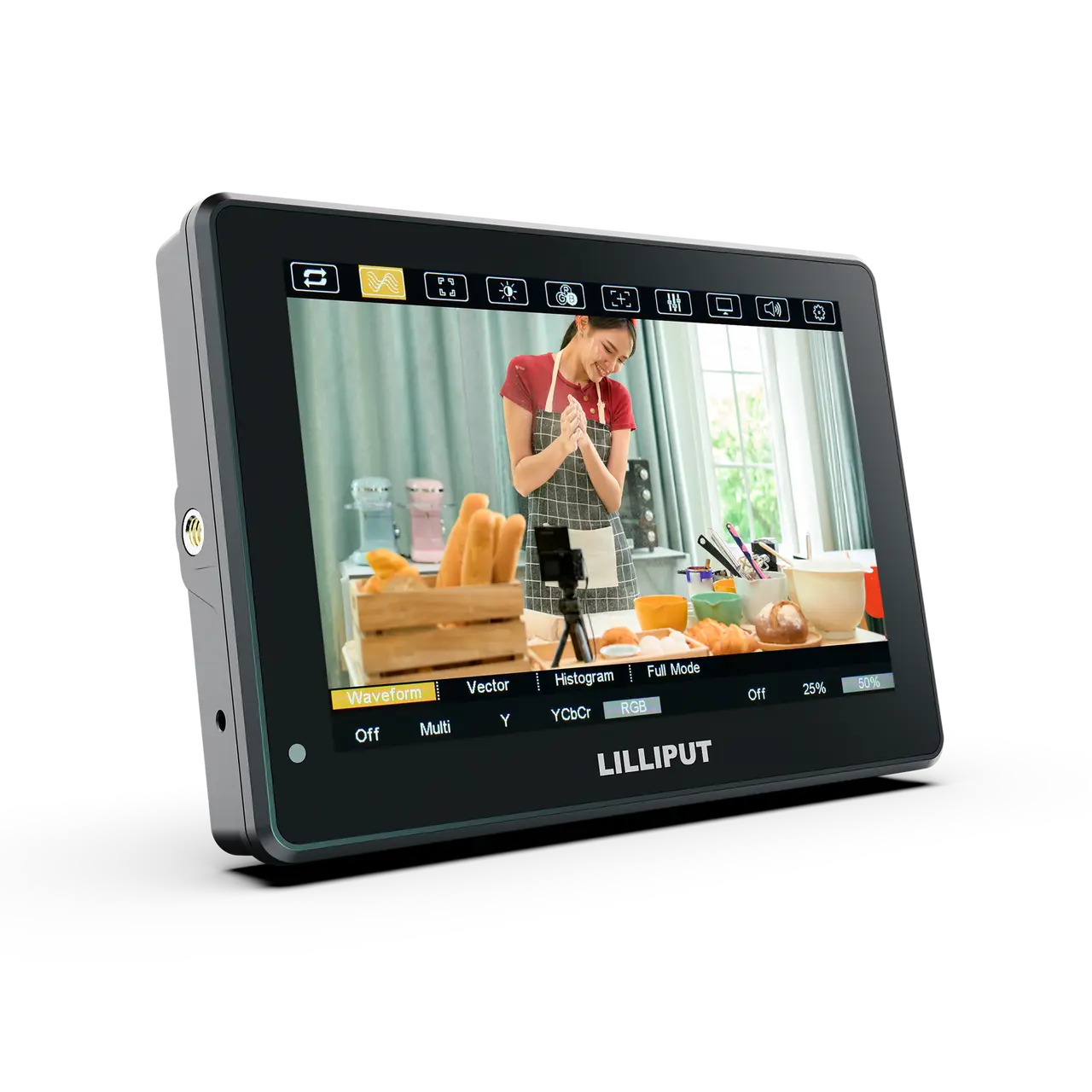 LILIPUT HT7S 7'' 2000 NIT 3G-SDI Kamera üstü dokunmatik Monitör